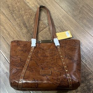NWT Patricia Nash Benvenuto Map Tote